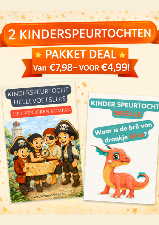 Combi Kinderspeurtochten Voorne aan Zee: Hellevoetsluis & Brielle (Digitale versies)